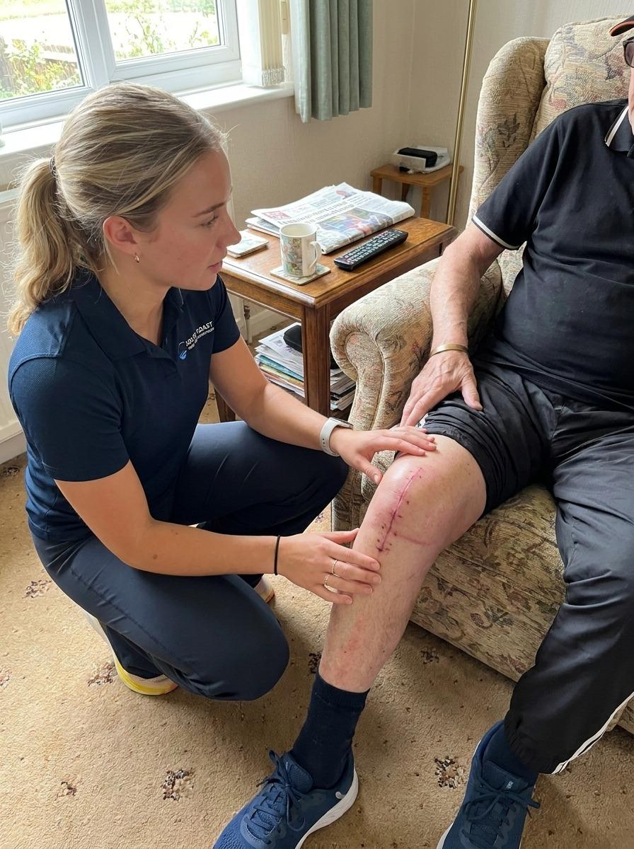 Early post-operative rehabilitation at home